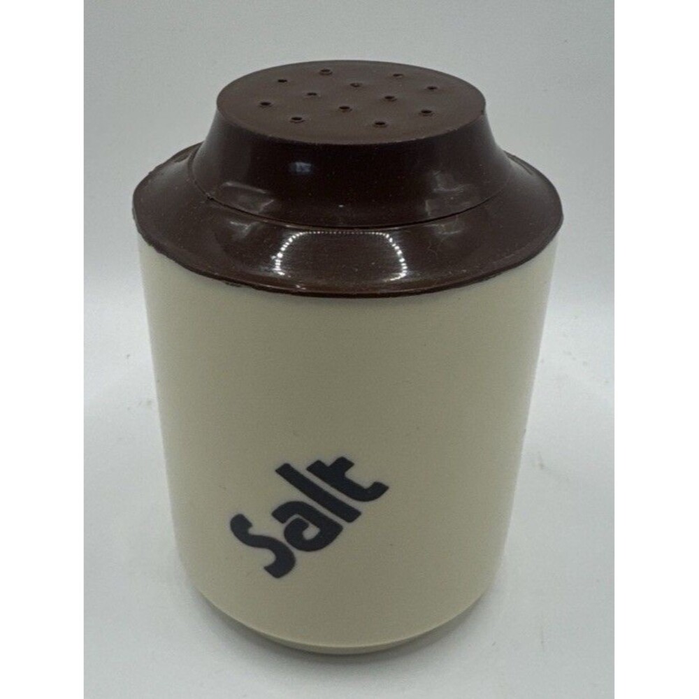 Vintage Retro Dawn Cream/Brown Salt Shaker.